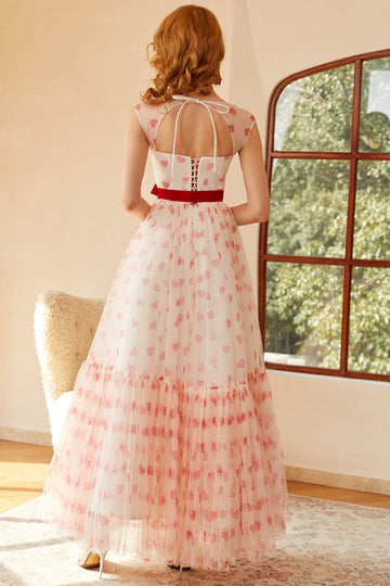 Princesse Długa Sukienka na Studniówkę z Kokarda